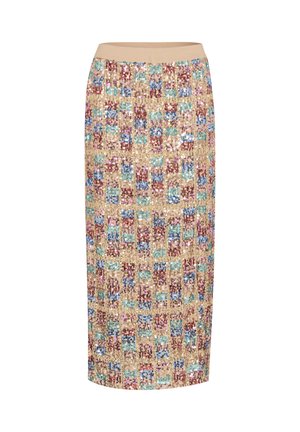 Culture CULTURE  - Maxi skirt - gold blue red sequins
