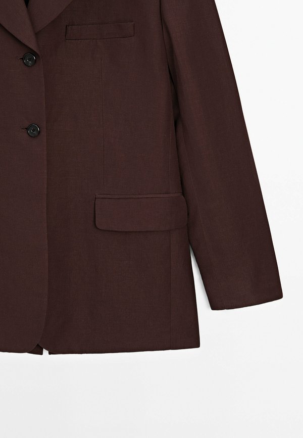 FLOWING - Blazer - bordeaux3