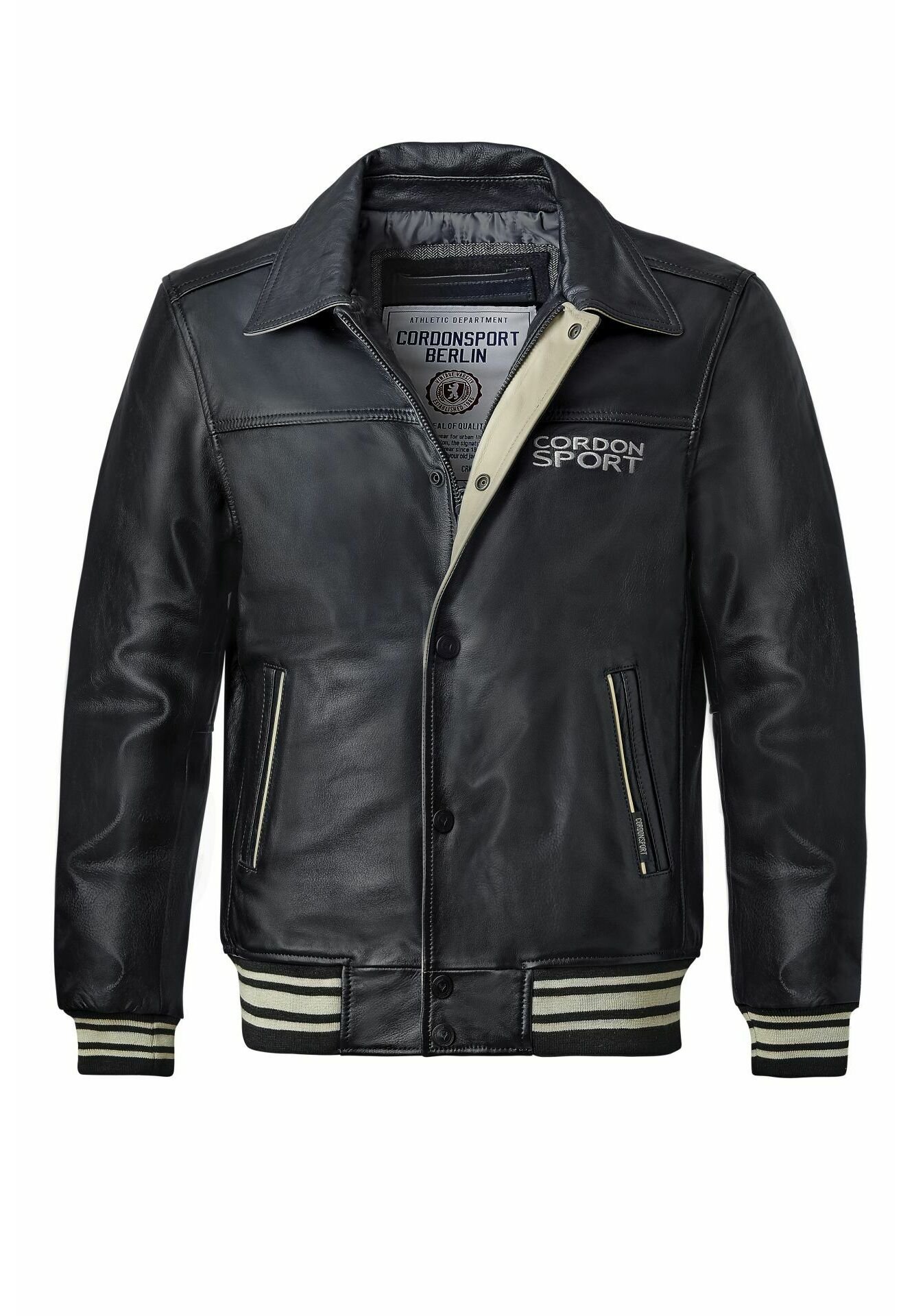 Cordon Sport VICTORIA - Leather jacket - black - Zalando
