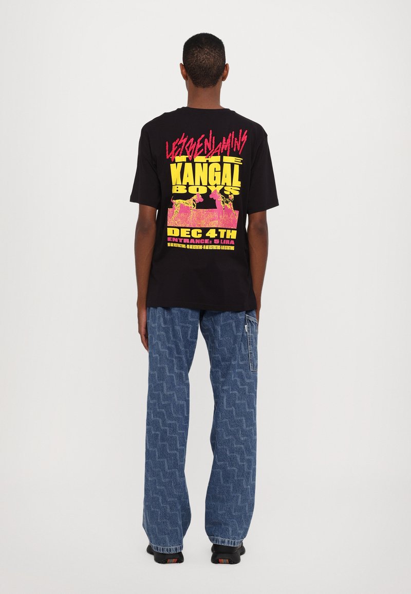 Les Benjamins SHORT SLEEVE TEE - Print T-shirt - noir