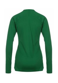 Langarmshirt in einheitlichem Grün, aus glattem Stoff gefertigt. Es verfügt über einen runden Halsausschnitt und Raglanärmel für eine taillierte Silhouette.