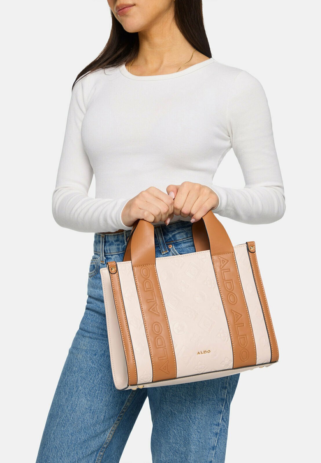 ALDO ADALUNA - Handbag - bone/off-white - Zalando.ie