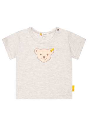 KURZARM TEDDY APPLIKATION - Printtipaita - grau