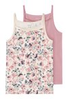 NKFSTRAP NOSTALGIA FLOWER 2 PACK - Camiseta interior - pink
