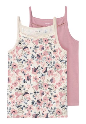 NKFSTRAP NOSTALGIA FLOWER 2 PACK - Camiseta interior - pink