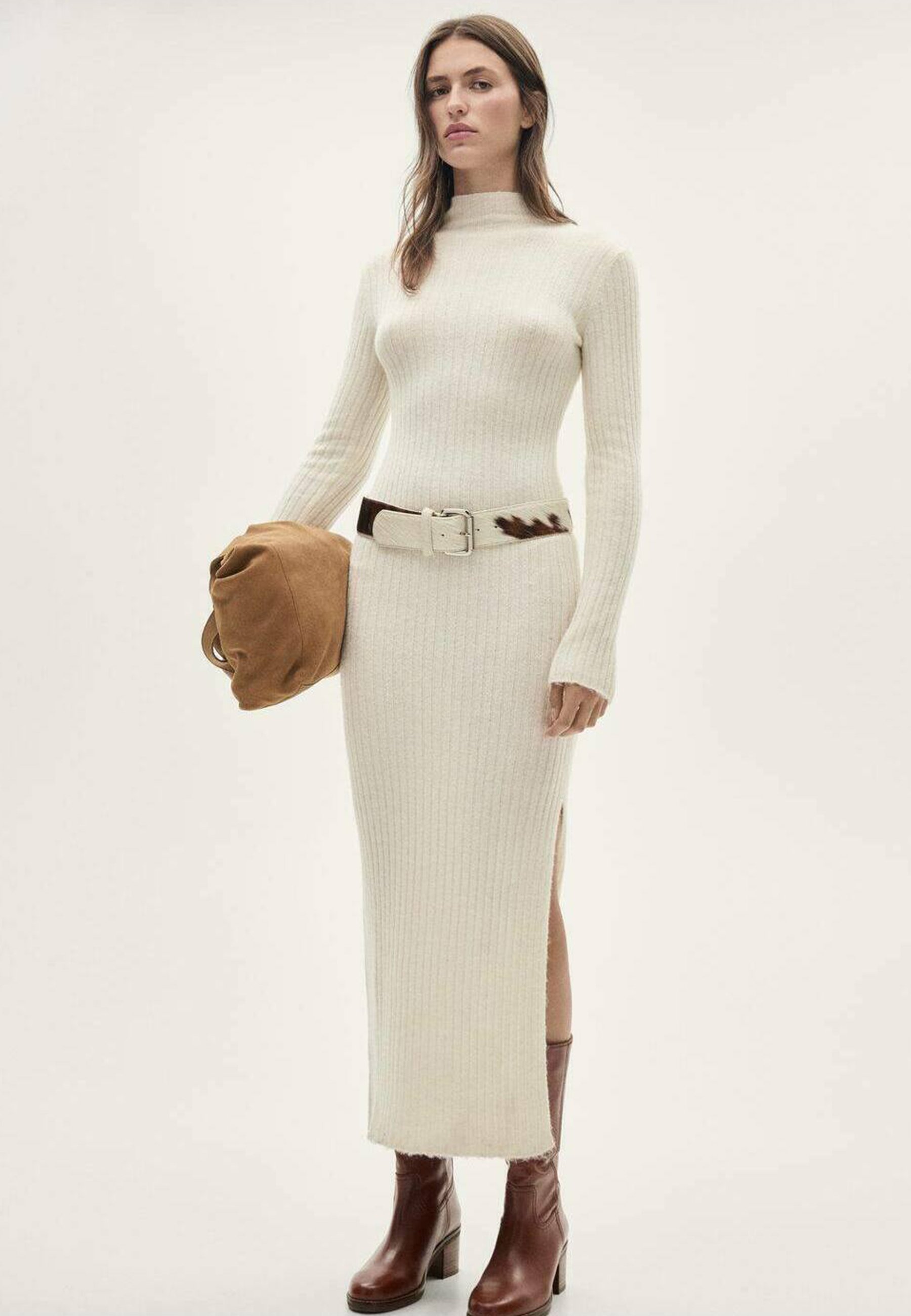Mango Shift dress - off-white - Zalando.ie