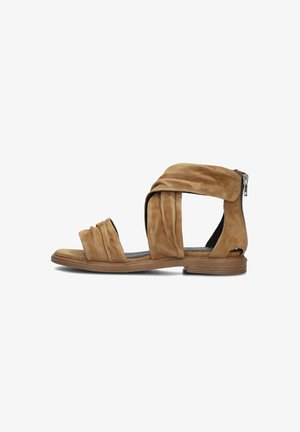 Notre-V PLATTE - Sandalen - cognac