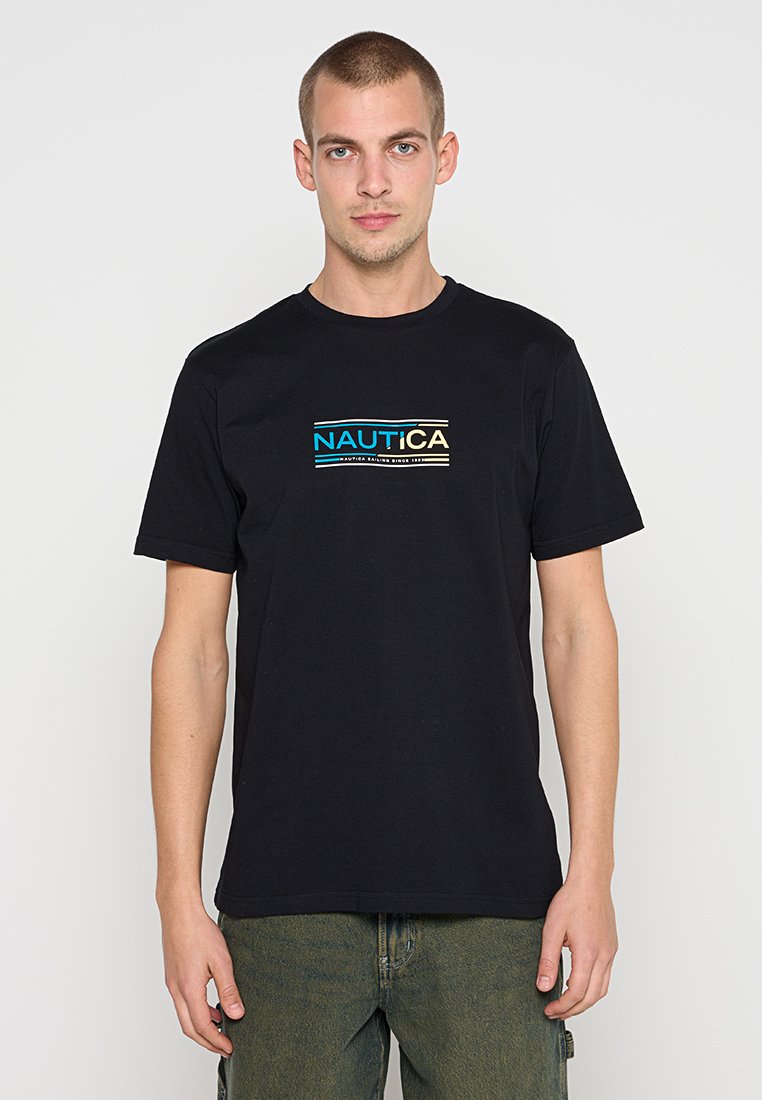 Nautica T-shirt print zwart