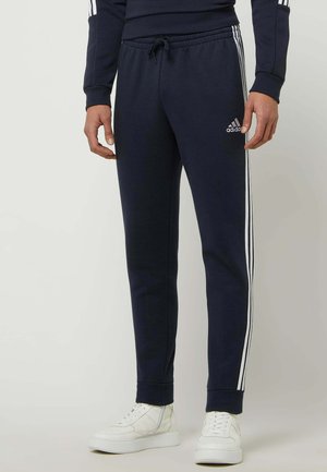 SWEATHOSE MIT LOGO-STREIFEN - Pantaloni - marineblau