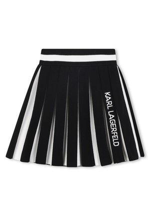KARL LAGERFELD KIDS SKIRT - Jupe trapèze - black/white