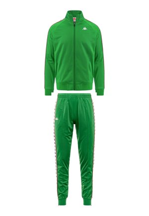 SET - Pantaloni sportivi - green fern white antique red