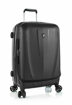 4 ROLLEN TROLLEY M 66 CM MIT DEHNFALTE - Wheeled suitcase - black