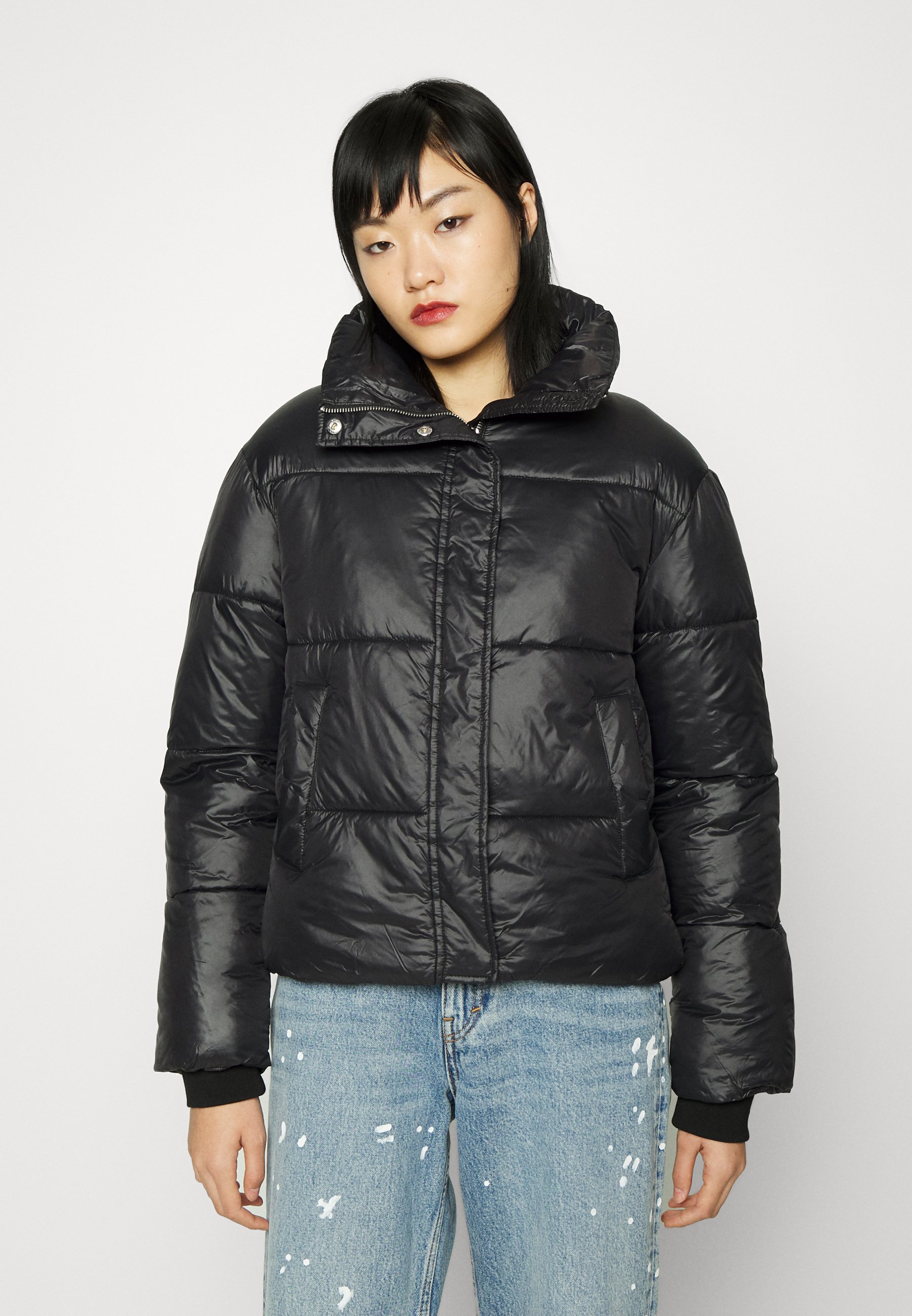 JACKET - Winter jacket - black shiny 