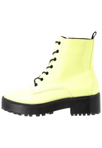 Even&Odd Botines con plataforma - neon yellow