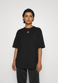 adidas Originals - TEE - T-shirt basic - black/white Immagine in miniatura 1