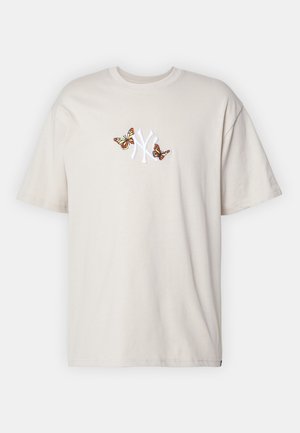 '47 MLB NEW YORK YANKEES ICON DROP SHOULDER TEE - T-shirt print - bone