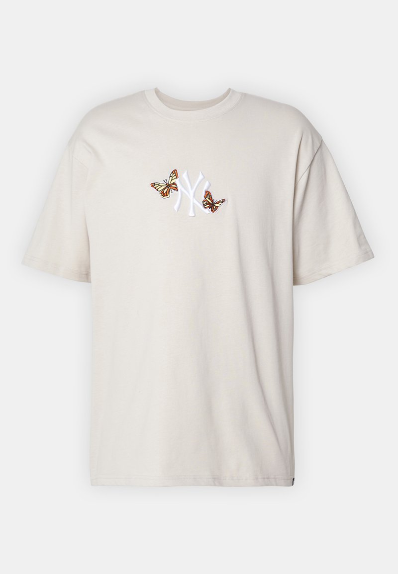 '47 MLB NEW YORK YANKEES ICON DROP SHOULDER TEE - T-shirt print - bone