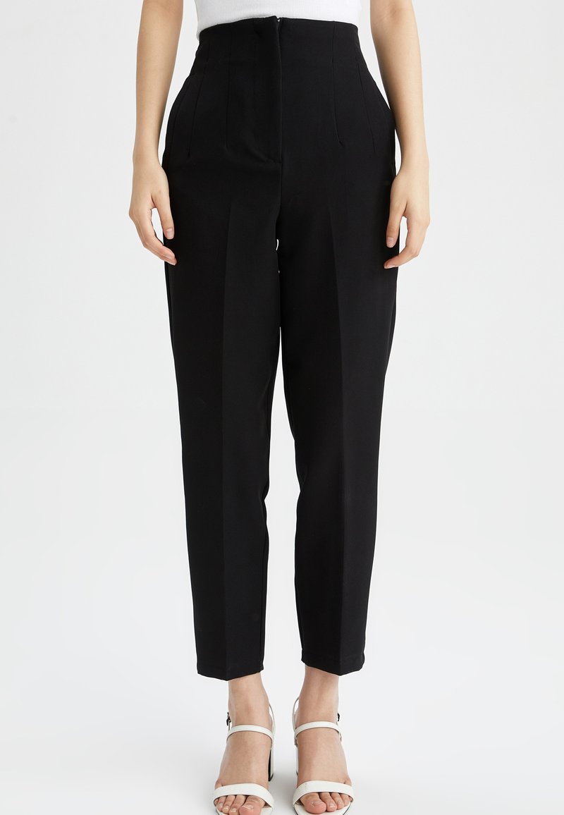 Damen Kleider | DeFacto Stoffhose black/schwarz - YZ34354 Damen Kleider | DeFacto Stoffhose black/schwarz - YZ34354