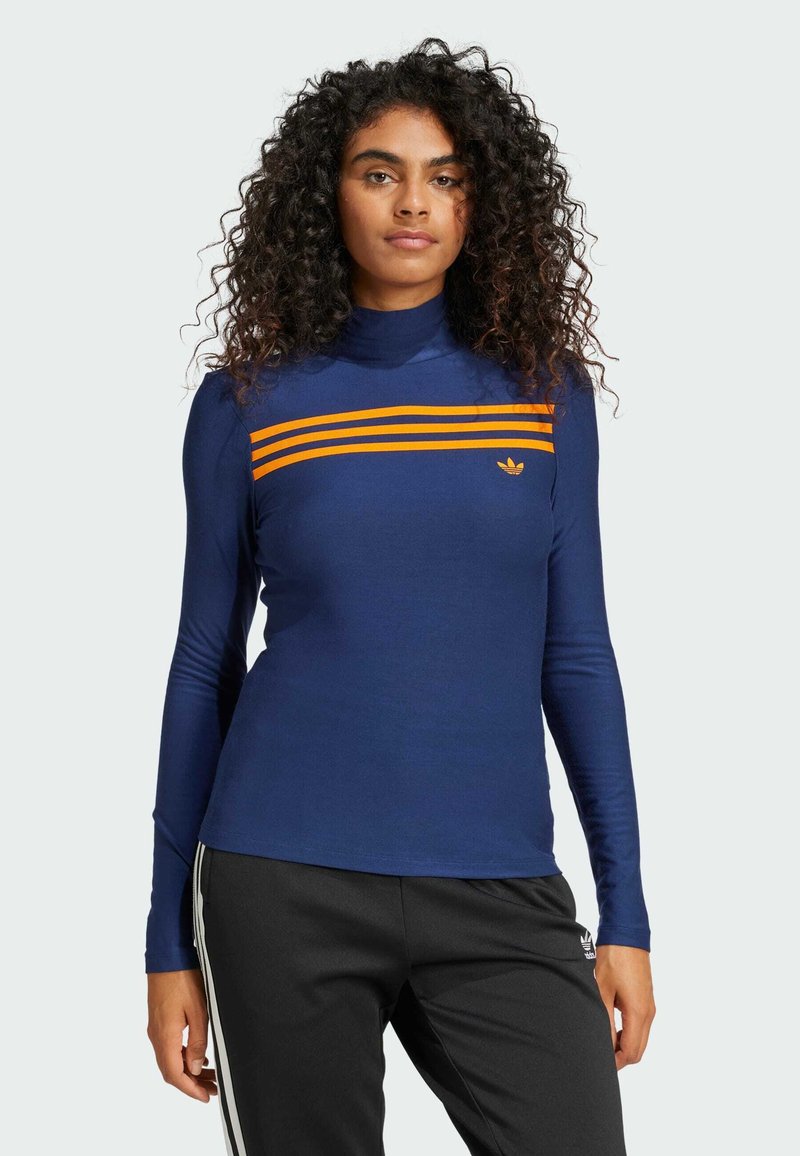 adidas Originals LS 3S  - Pitkähihainen paita - night indigo