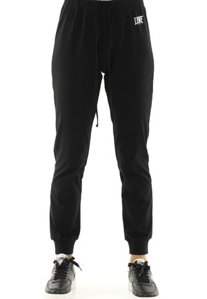 LEONE 1947, TROUSERS - Pantalon de survêtement - black-light grey solid