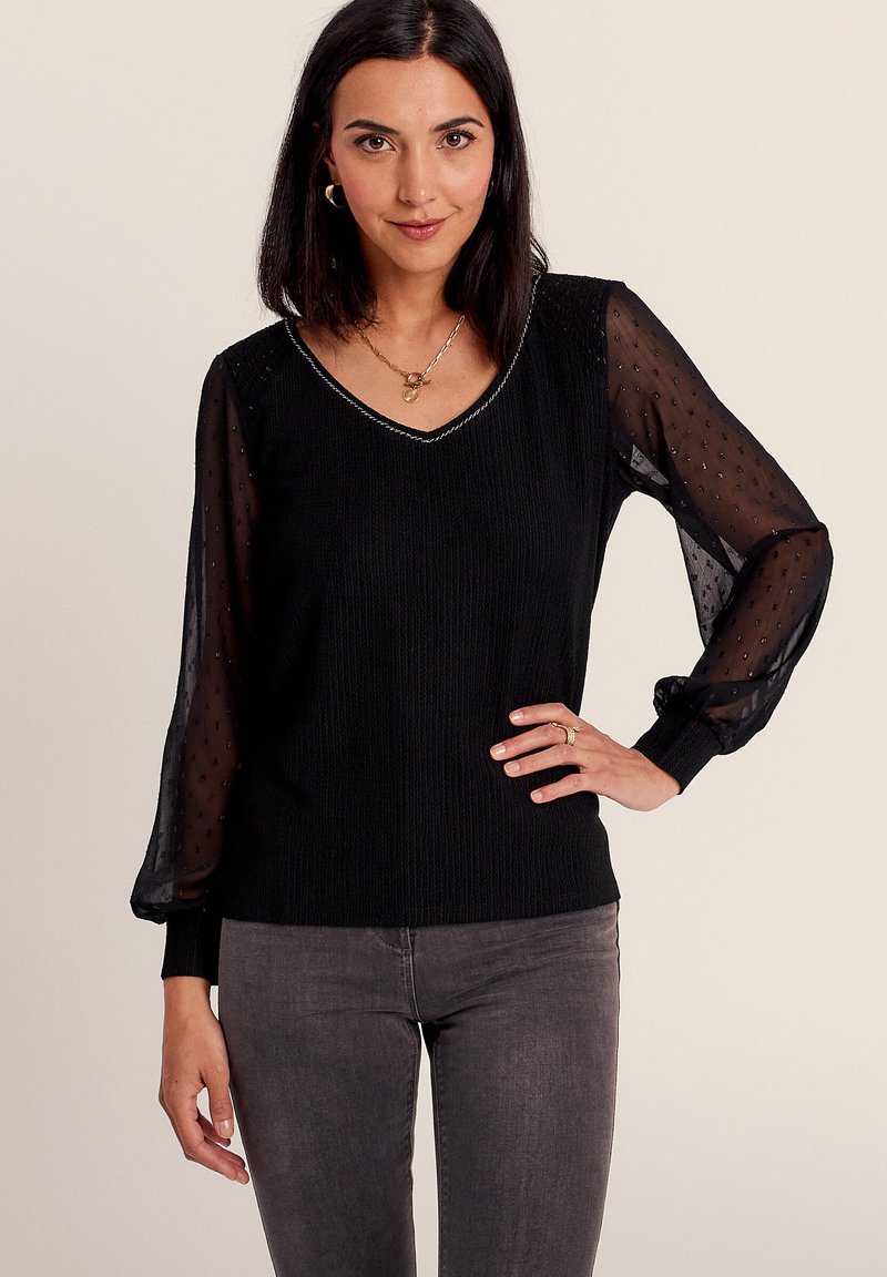 Breal MIT LANGEN ÄRMELN - Camicetta - noir