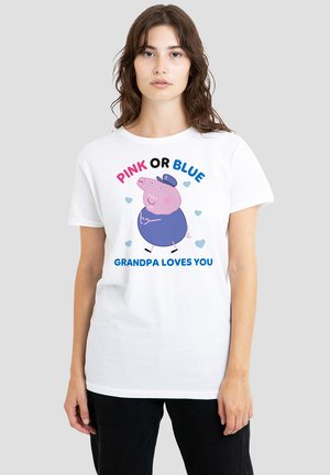 PEPPA PIG GRANDPA LOVES YOU - Print T-shirt - white