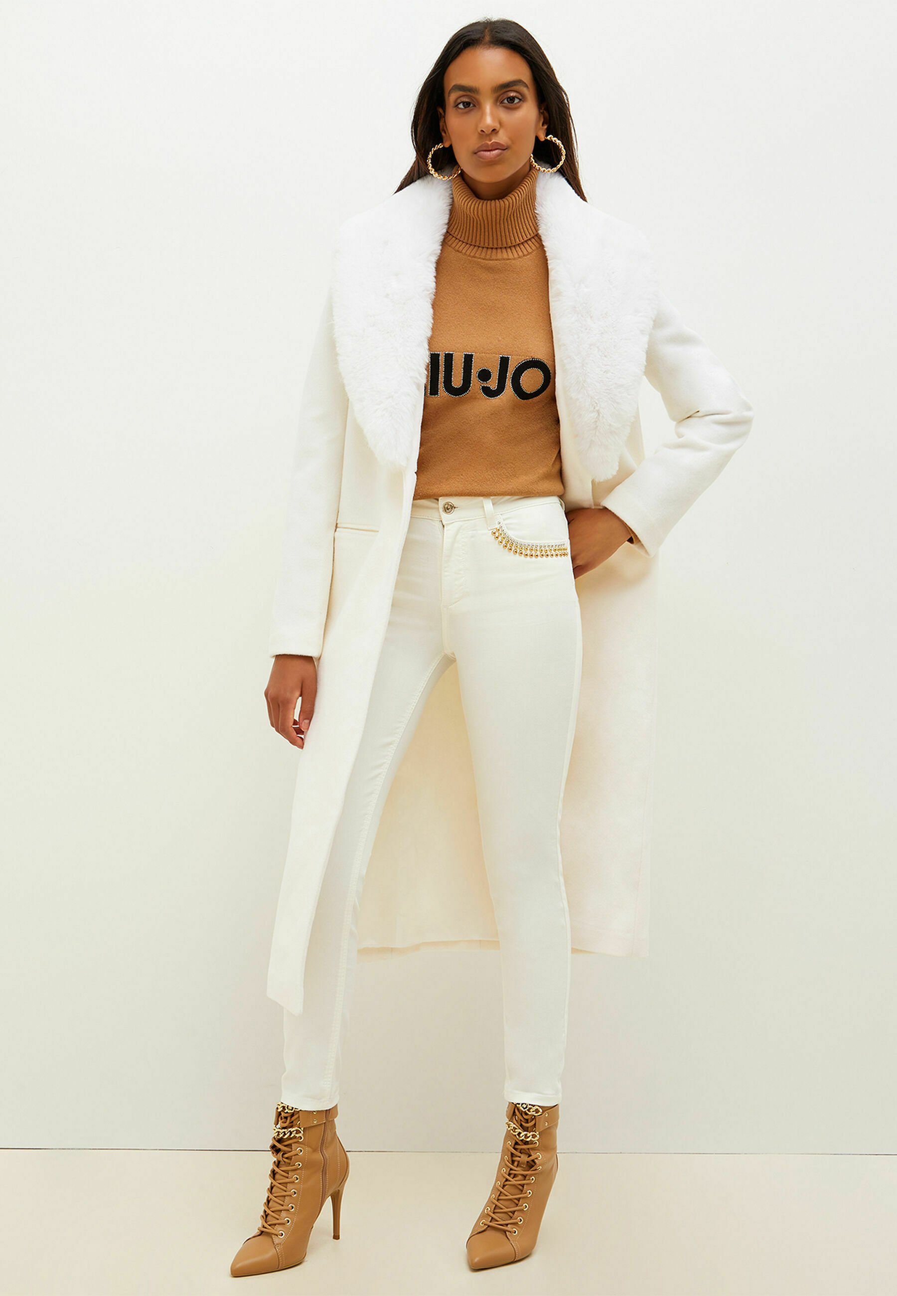 LIU JO Manteau classique - chalk/blanc - ZALANDO.FR