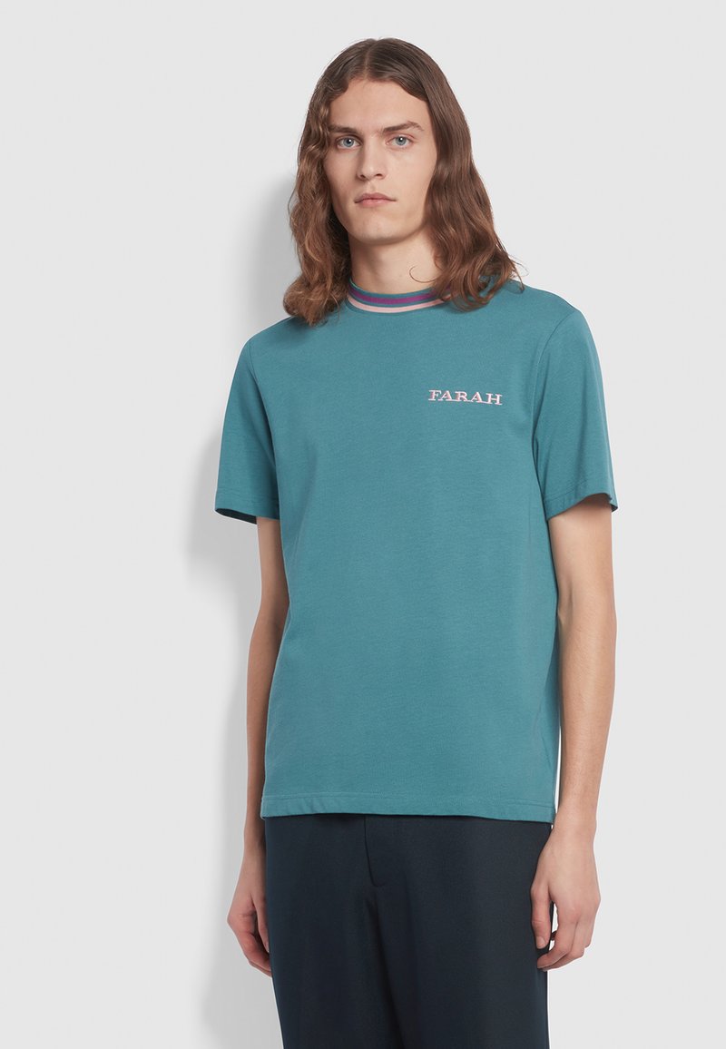 Farah HANLEY TEE TShirt print ocean/blau Zalando.de