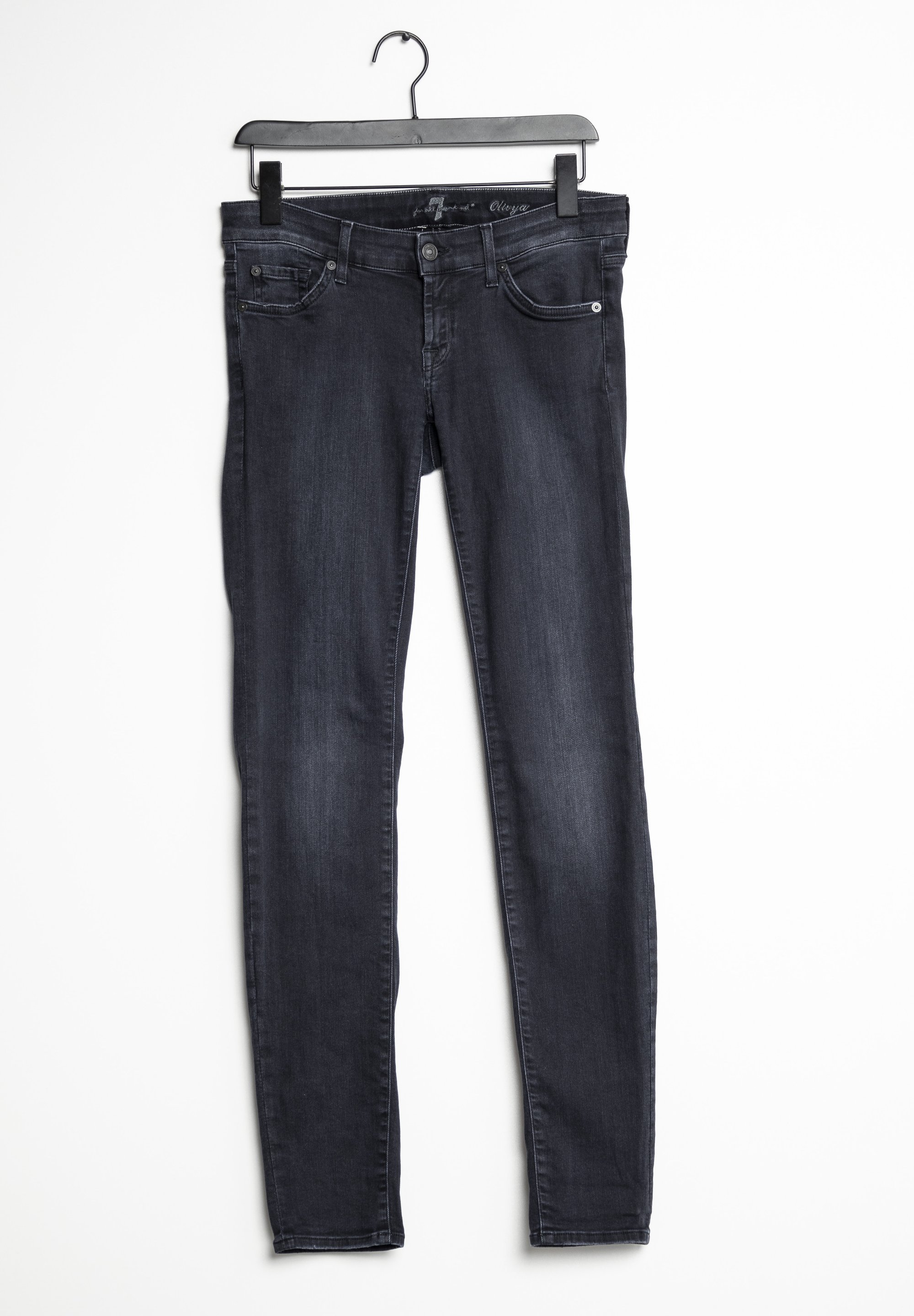 for all mankind Jeans Slim Fit black/sort (Pre-owned