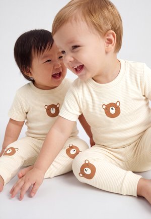 Name it, NBNJOPLE UNISEX SET - Leggings - almond milk
