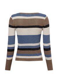 VILA Strickpullover - braun blau