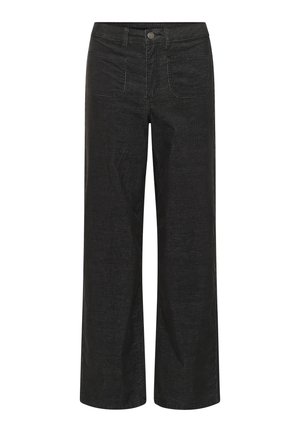 Kaffe WIDE - Trousers - black oyster