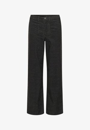 Kaffe WIDE - Auduma bikses - black oyster