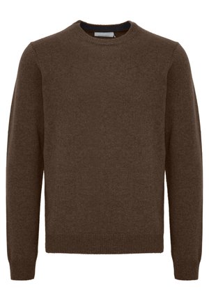 Casual Friday CFKARL CREW NECK BOUNTY KNIT - Stickad tröja - demitasse melange