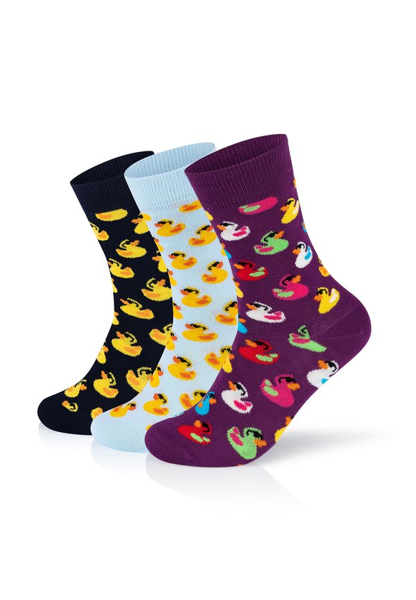 3 PACK RUBBER DUCK - Socken