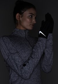 Nike Performance WOMENS LIGHTWEIGHT TECH RUNNING GLOVES - Mănuși - black/silver