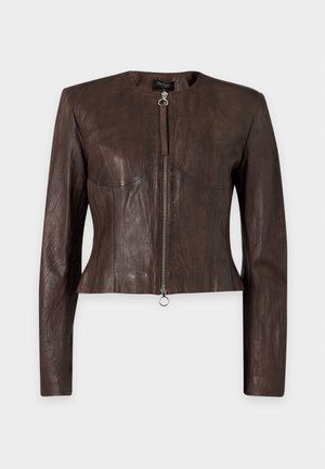 MAX&Co., Leren jas - dark chocolate