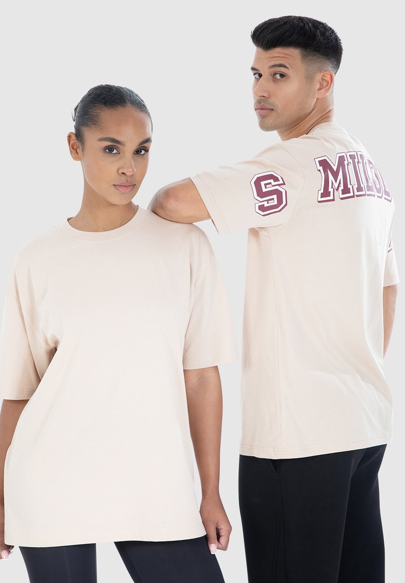 Smilodox PRINT LOGO BRAIL - Camiseta estampada - hellbraun