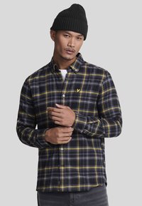Lyle & Scott CHECK - Camicia - jet black