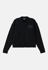 Felpa con zip - black