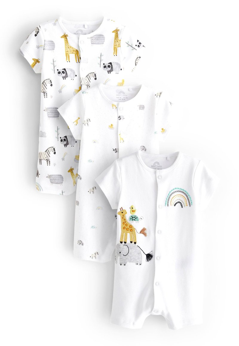 Next BABY ROMPER 3 PACK Jumpsuit multi animal/weiß Zalando.ch