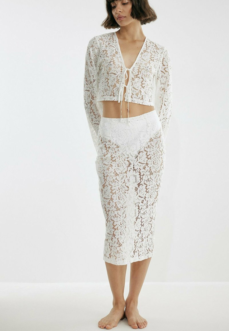NA-KD Bleistiftrock - cream