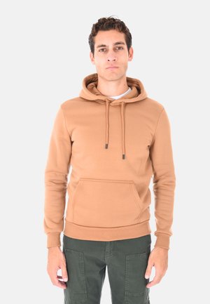 Felpa con cappuccio - cammello