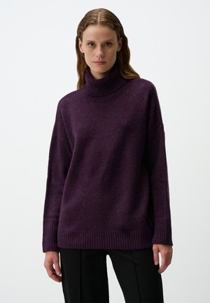 Jimmy Key LONG SLEEVED TURTLENECK  - Jumper - dark purple