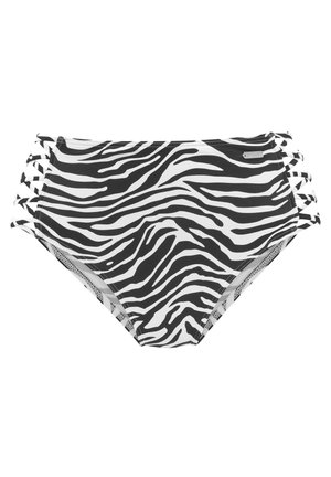 Bikini-Hose - schwarz/weiß