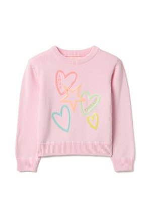 HEARTS AND STARS REGULAR FIT - Jersey de punto - light pink