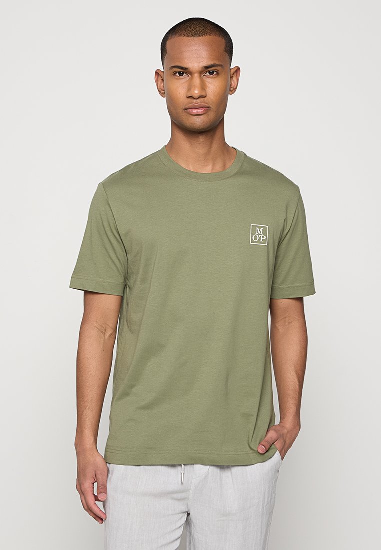 Marc O’Polo T-shirt basic olijfgroen