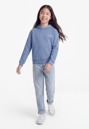 Calvin Klein Jeans RELAXED BACK HOODIE UNISEX - Hoodie - blue