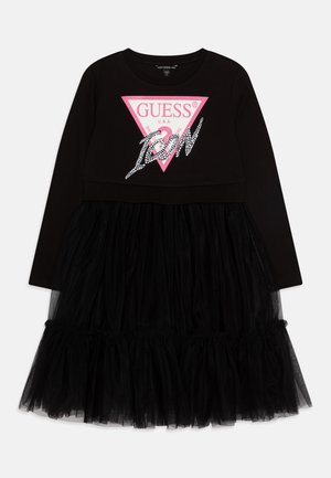 JUNIOR GIRL - Robe en jersey - jet black