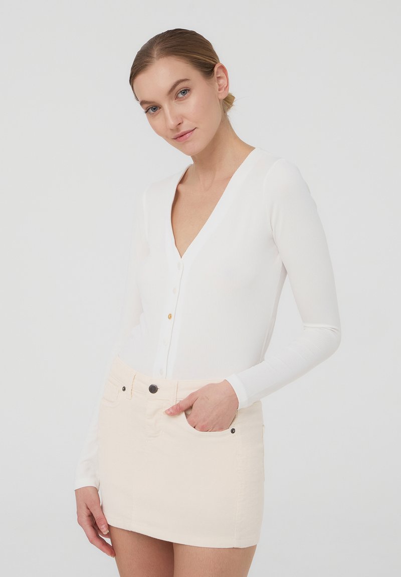 Terranova Cardigan - bianco lana